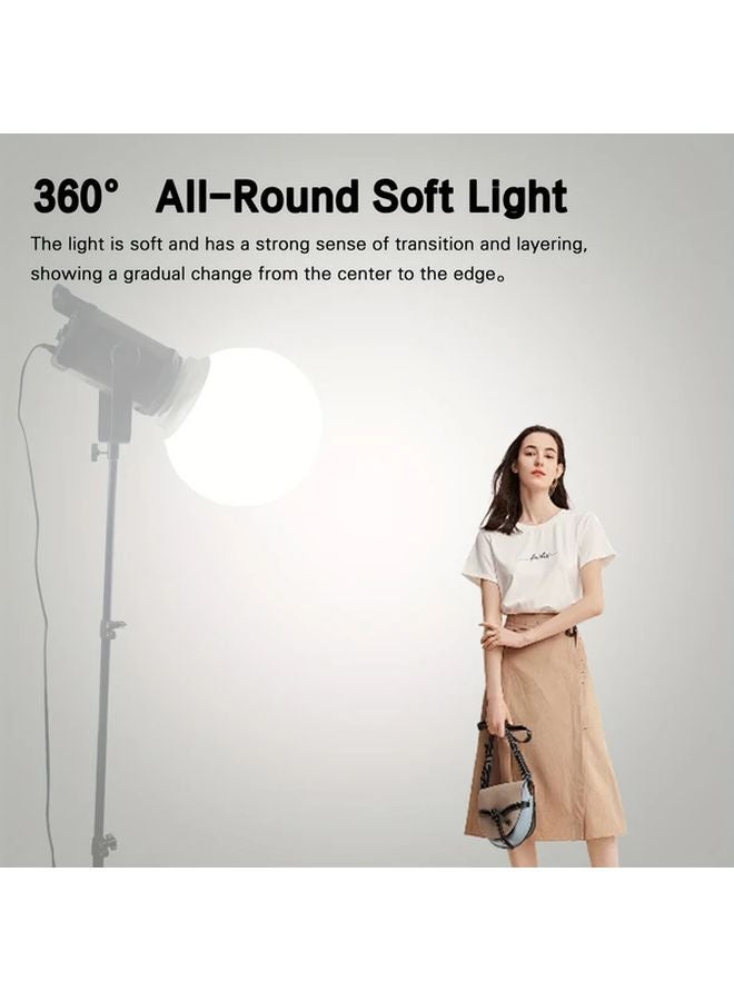 White Soft Light Ball 30 x 11.81 Inch Baorong Mount - Image 5